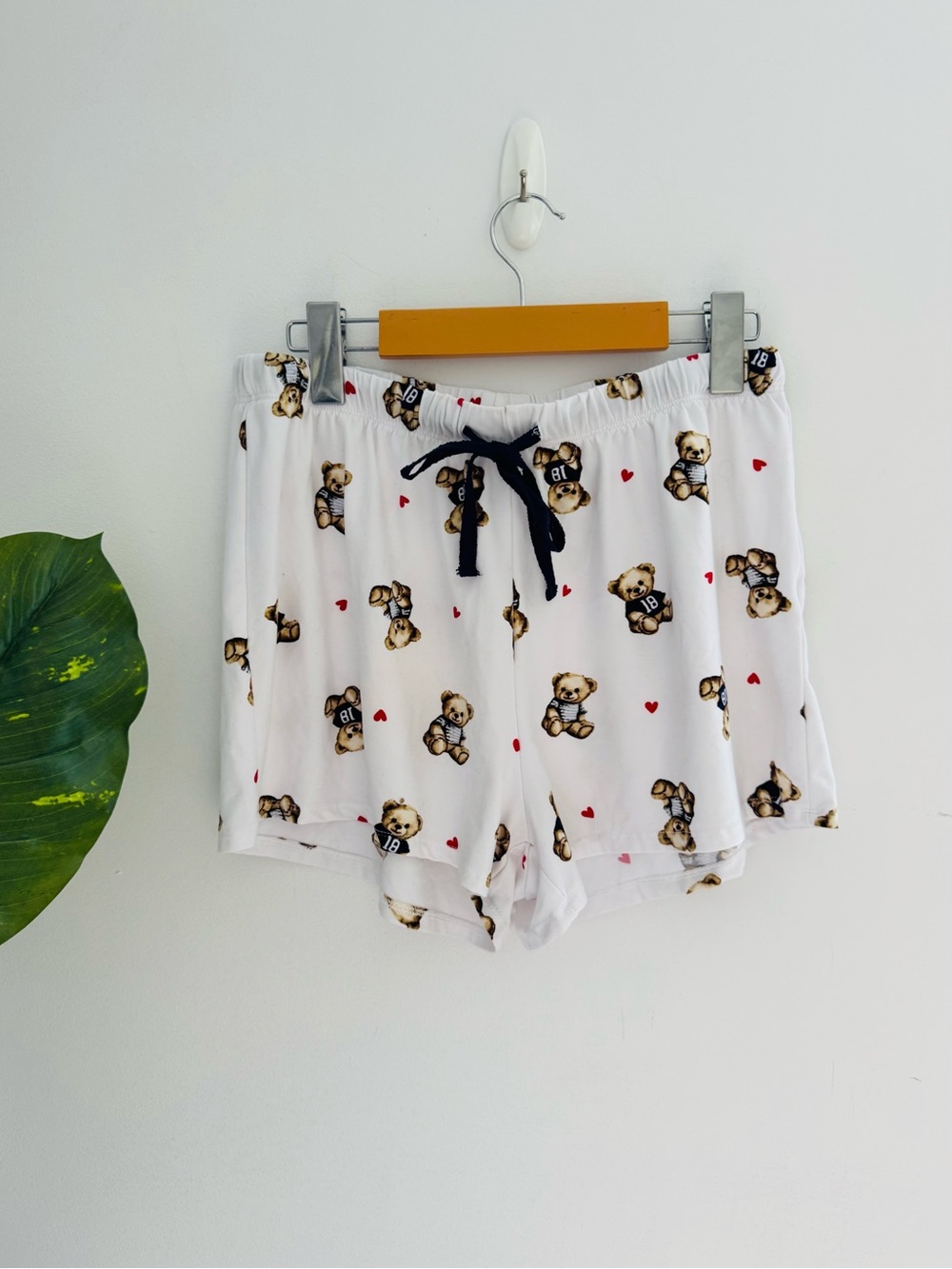 ARDENE | Women's Teddy Bear Print Sleep Shorts White